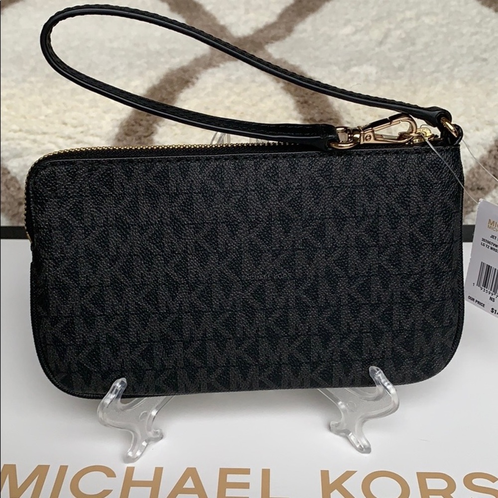 Michael Kors Jet Set Travel Lg Top Zip Wristlet - Picture 9 of 16